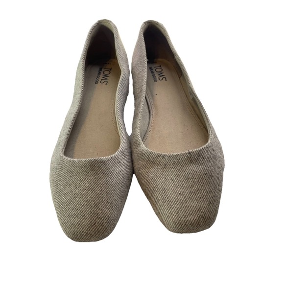 Tom's Women's Briella Shimmer Twill Slip On Size 7 EUC - Picture 1 of 4